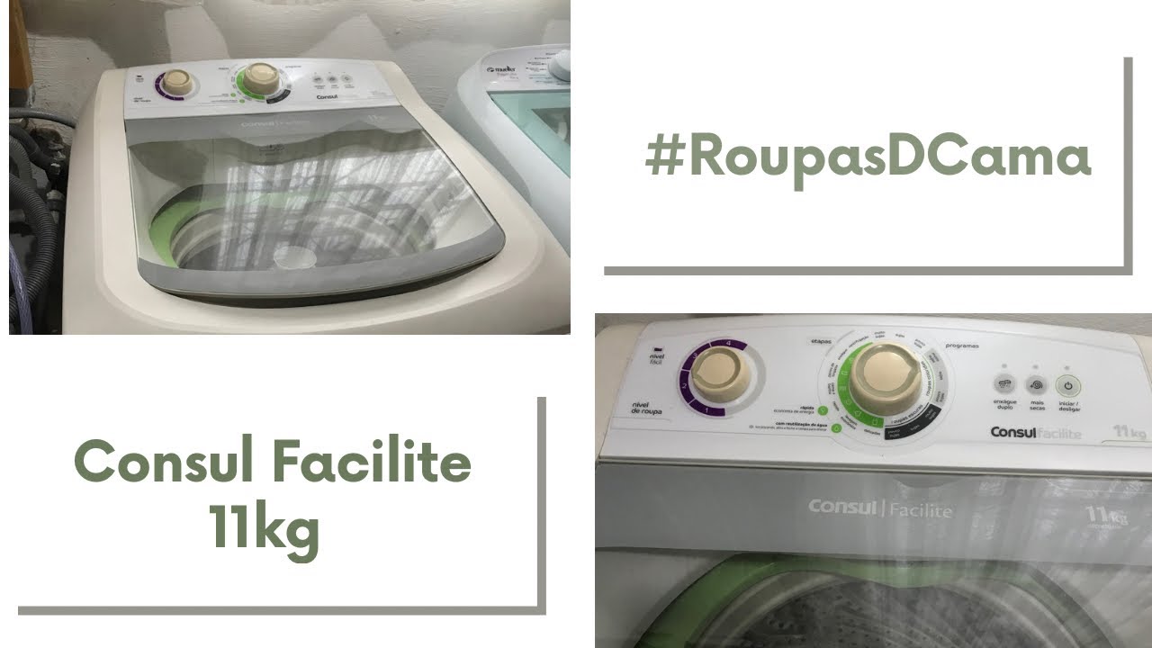 Lavadora Consul Facilite 11kg (Cwg12) #RoupasDeCama