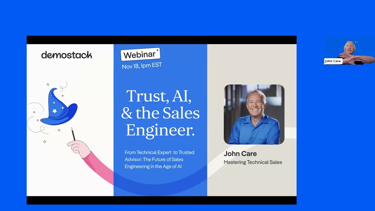 Trust, AI, and the Sales Engineer