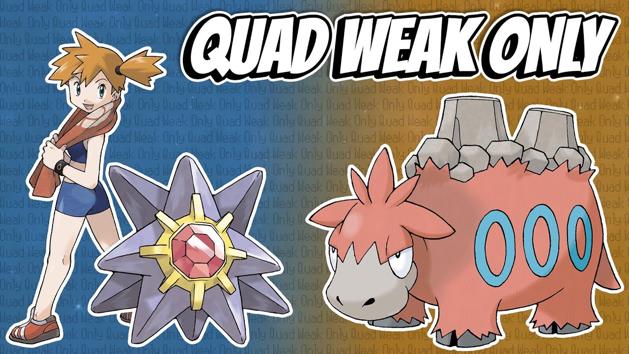 Can You Beat Pokémon Fire Red Using Quad Weak Pokémon?