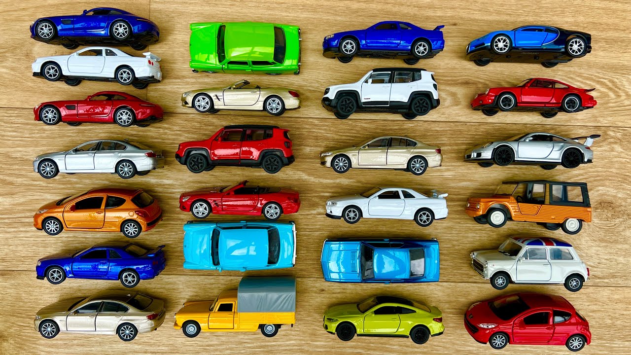Welly Diecast Cars Displayed on the Floor | 1/43, 1/32, 1/36 Scale Showcase