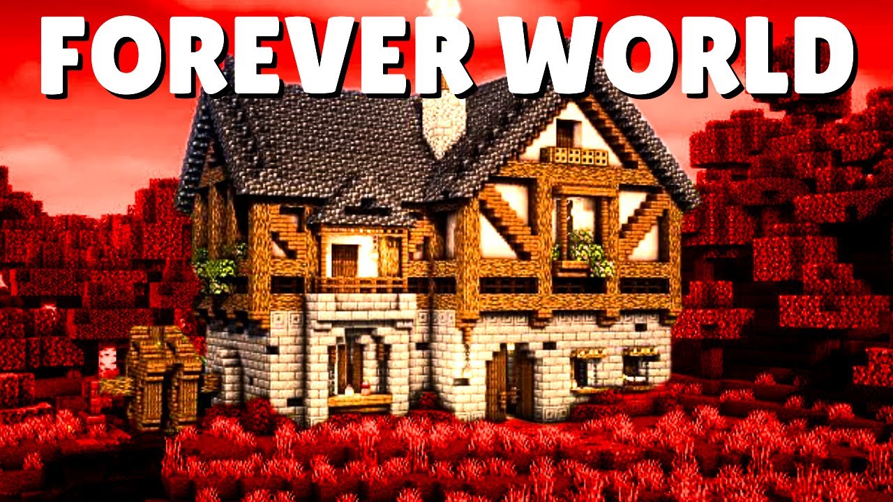 I added Horror Mods to my FOREVER WORLD in Minecraft...