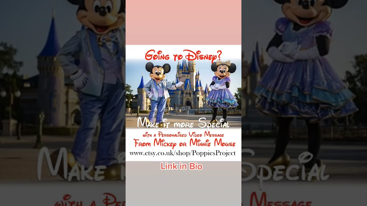 Going to Disney? Make it that more magical with a Personalised Video Message from Mickey Mouse