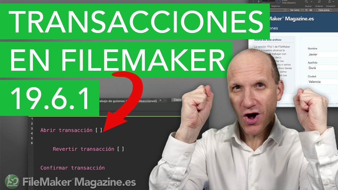 Transacciones en FileMaker 19.6.1