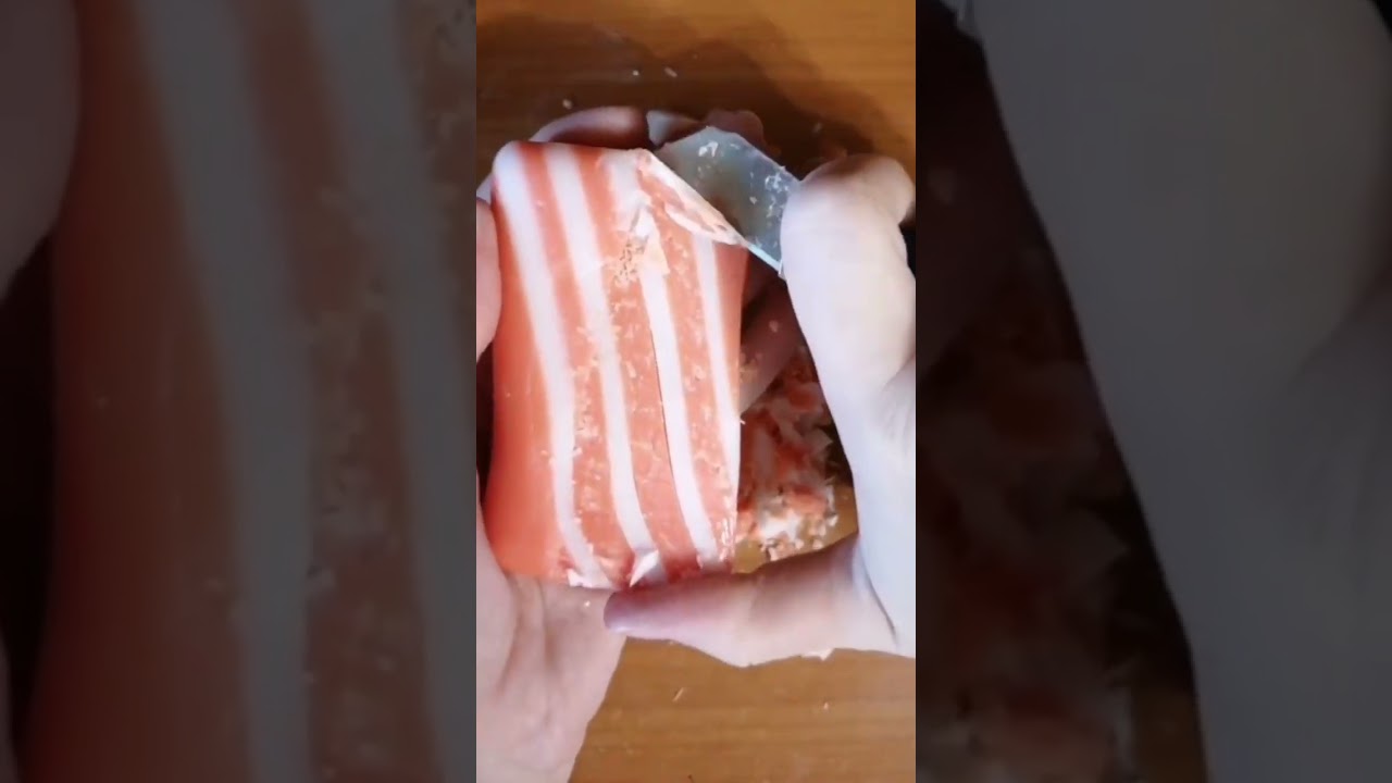 Dry soap cutting asmr #drysoapcuttingasmr #satisfying #relaxing #asmr #cuttingsoap #soap_asmr 