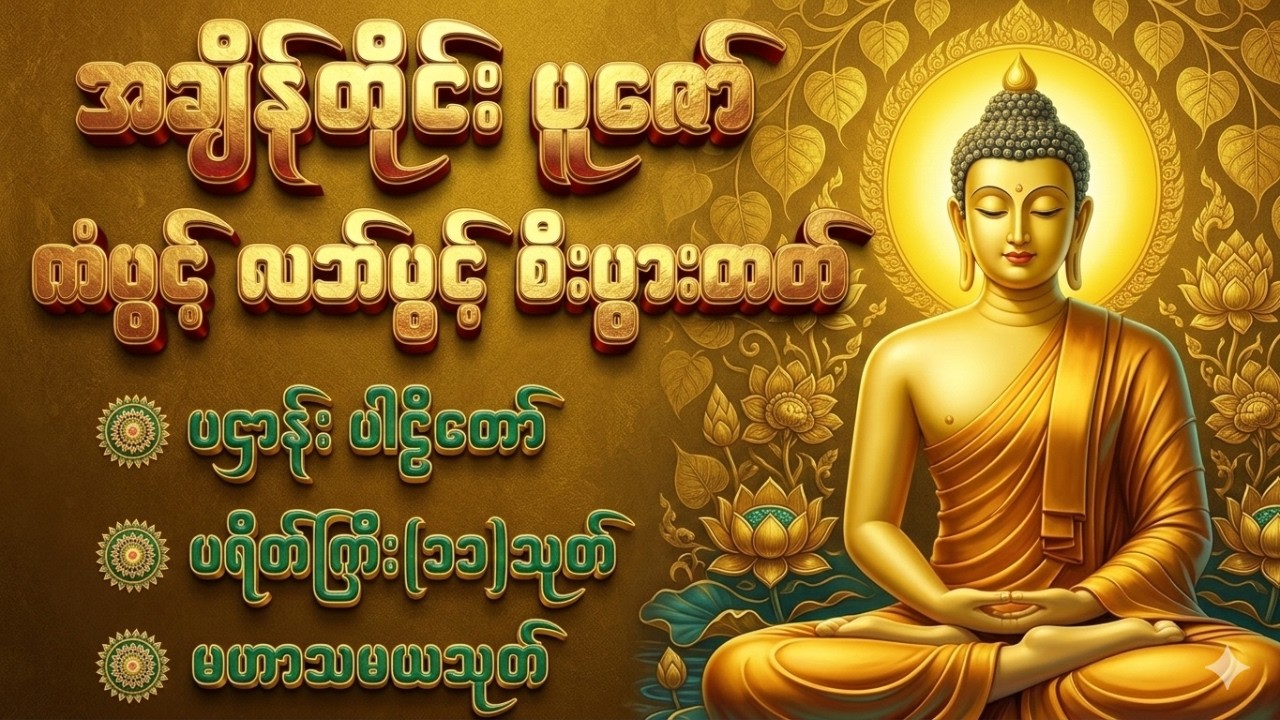မနက်တိုင်းပူဇော် ကံပွင့်လဘ်ပွင့် ပဌာန်း၊ ပရိတ်ကြီး၁၁သုတ် နှင့် မဟာသမယသုတ် #မနက်တိုင်းဖွင့် #live