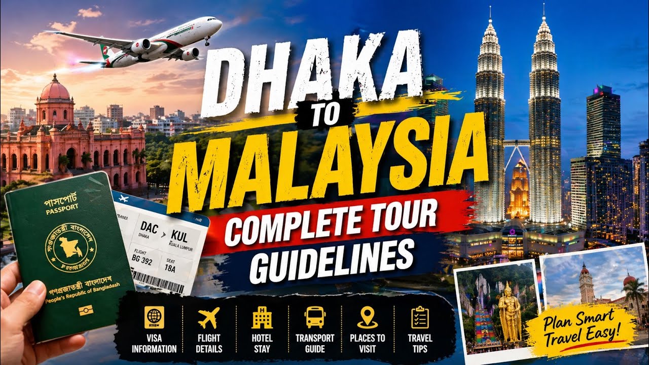 Dhaka To Malaysia | 6 Days Budget Tour | কম খরচে মালেয়শিয়া ঘুরে আসুন | EP-1