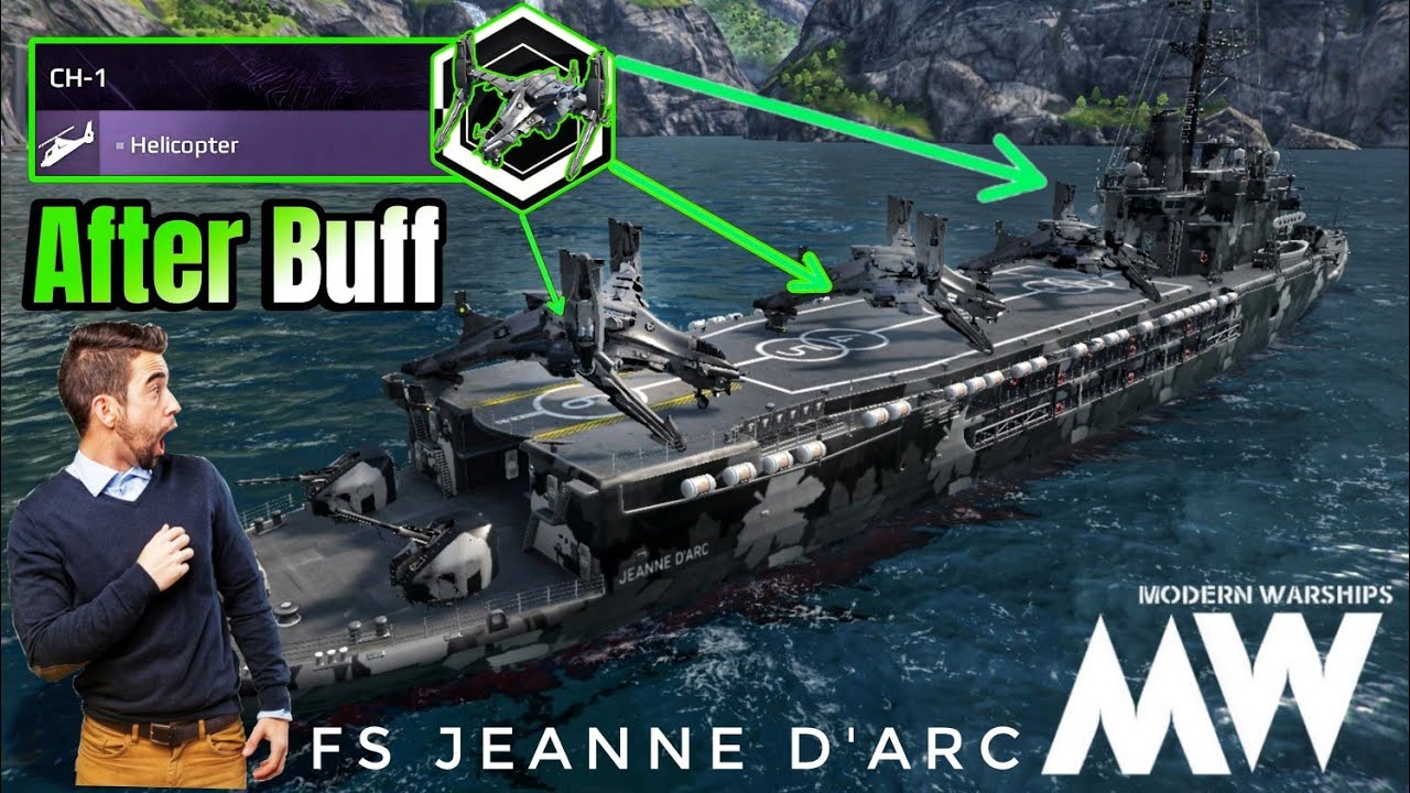 3x CH-1 After Buff With FS Jeanne d'Arc Gameplay 🔥- Modern Warships 