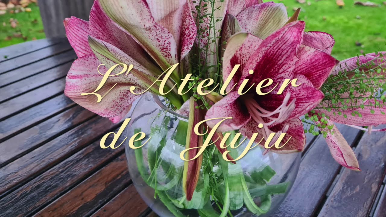 Tuto - Comment r&eacute;aliser un montage d'un  bouquet d'amaryllis by l'Atelier floral de Juju.