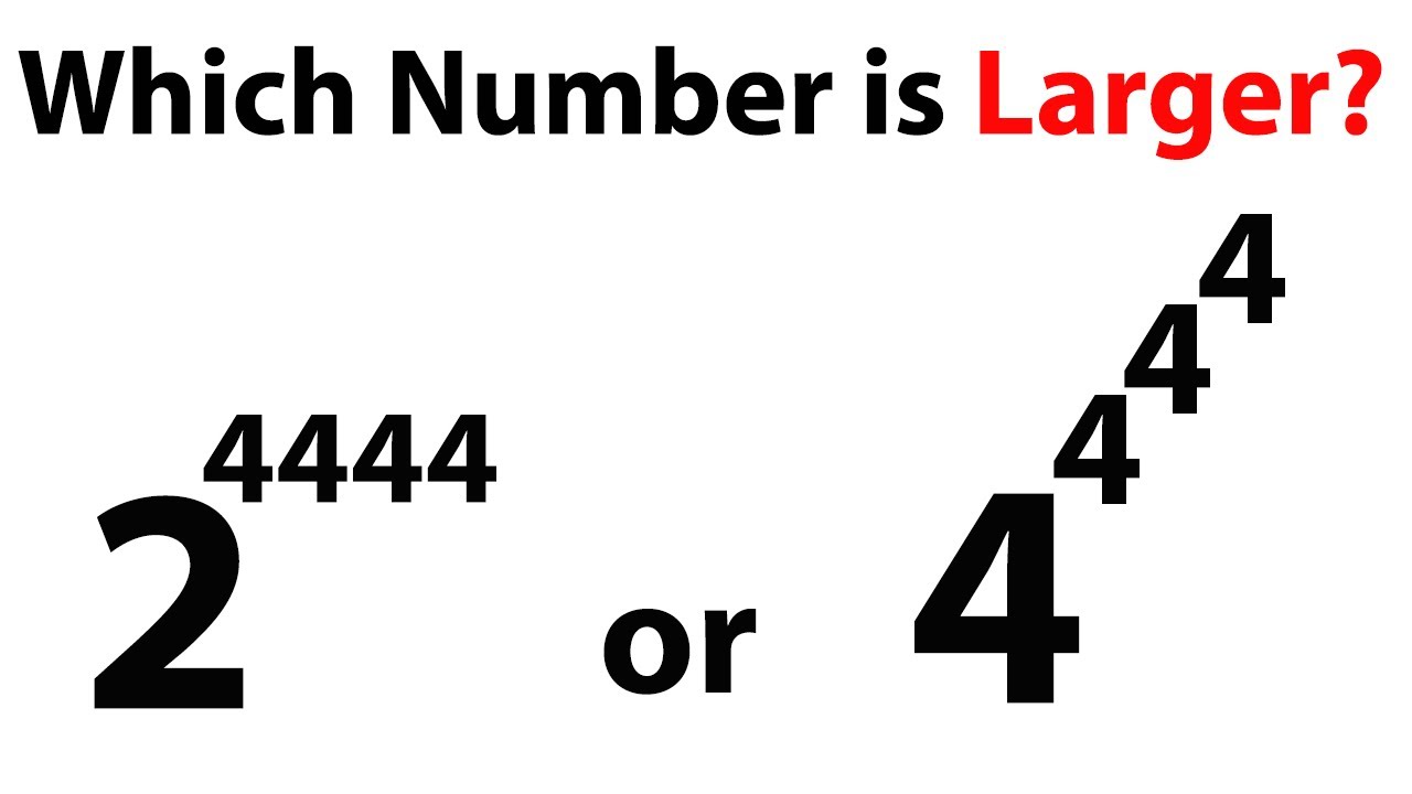 Olympiad Math | Which Number is Larger? 2^4444 or 4^4^4^4 ​