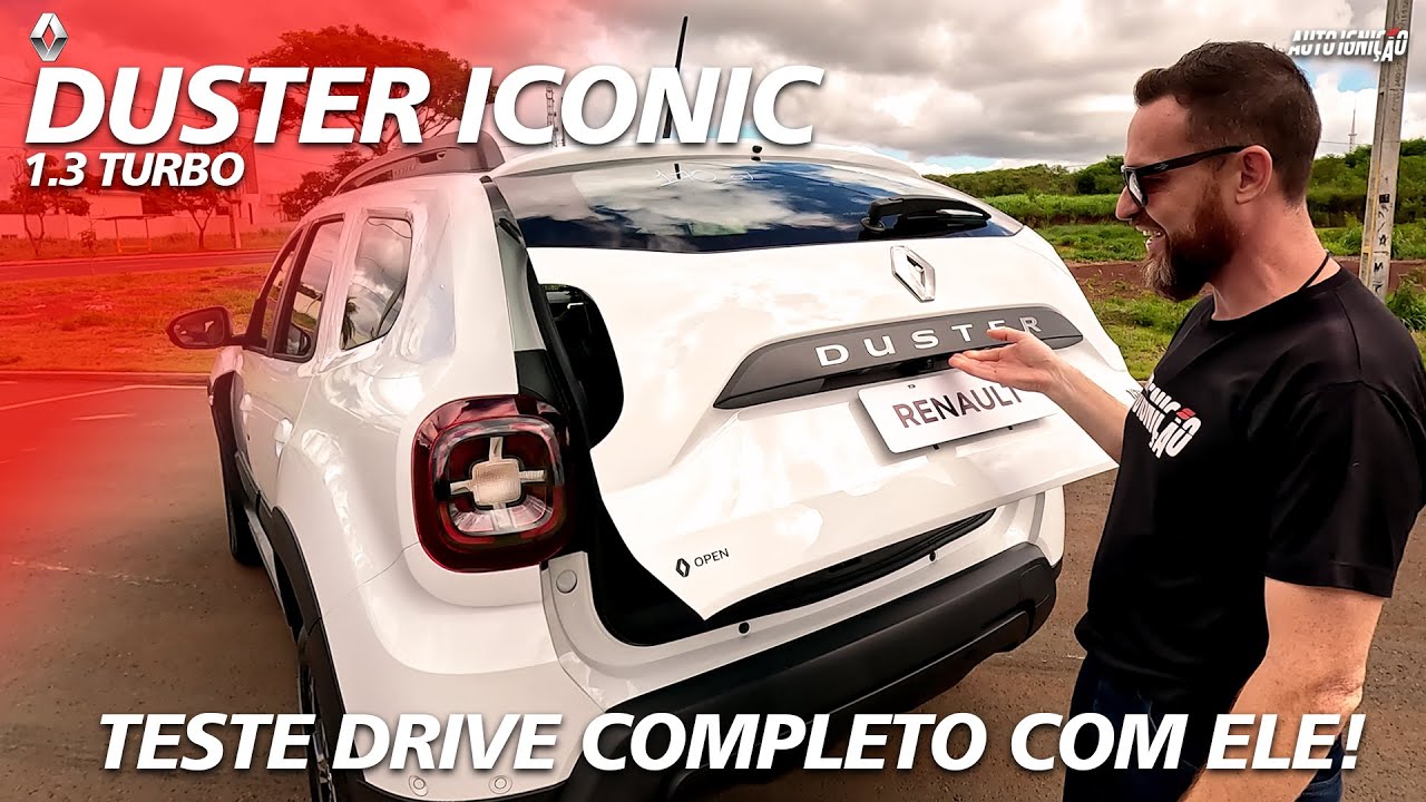 RENAULT DUSTER ICONIC 1.3 TURBO 2023 - Teste Drive Completo Nos Mínimos Detalhes!