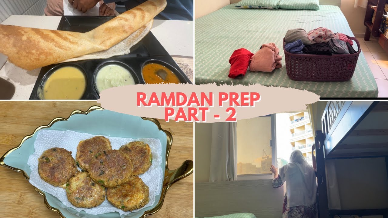 Ramadan Prep 🌙| Breakfast | Cleaning & Organizing 🧺 | Chicken Shami Kabab for Ramadan 🌙