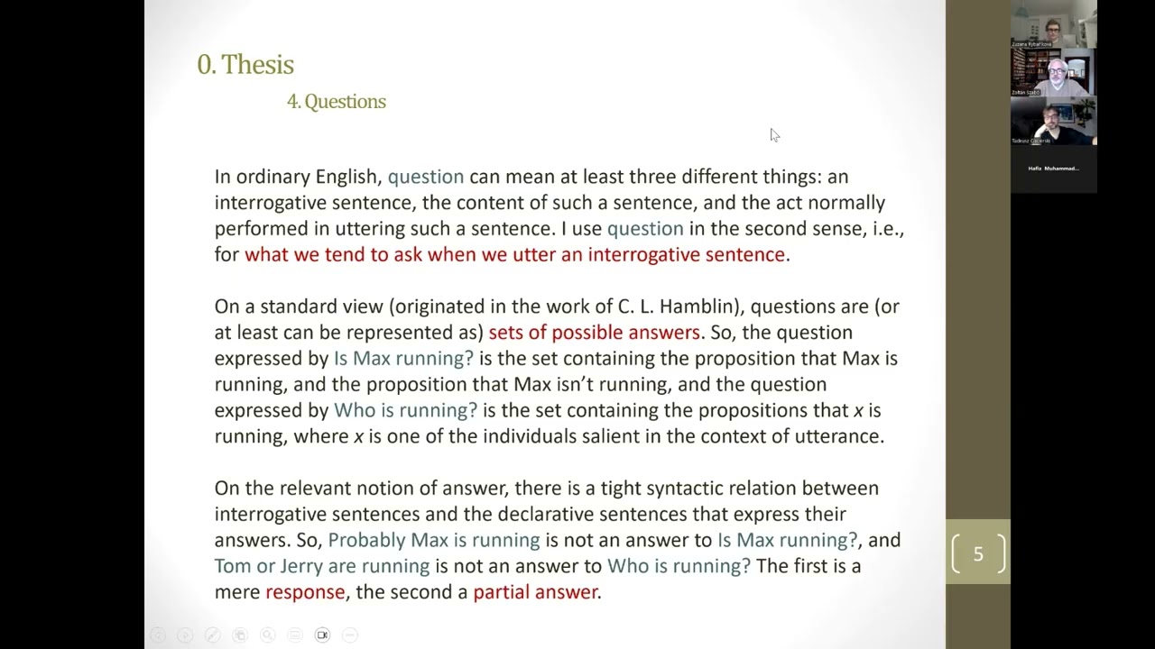 The Unity of Knowledge (lecture by Zoltán Gendler Szabó)