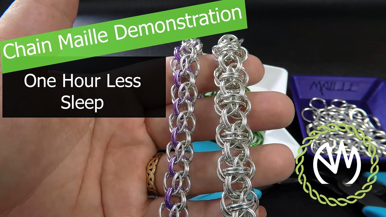 Chain Maille Weave Tutorial - One Hour Less Sleep
