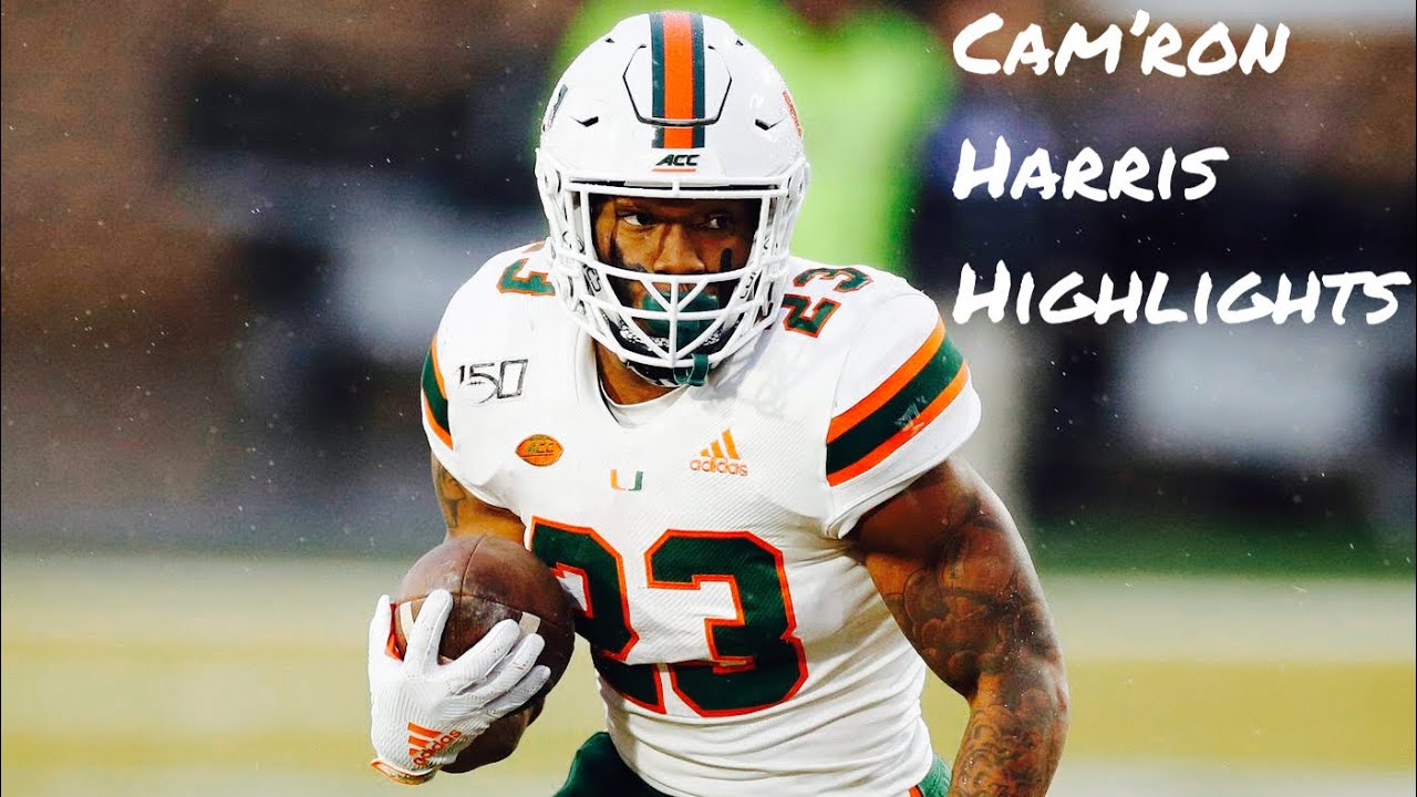 Cam&rsquo;Ron Harris Miami Hurricanes RB Highlights 2020-21 Season