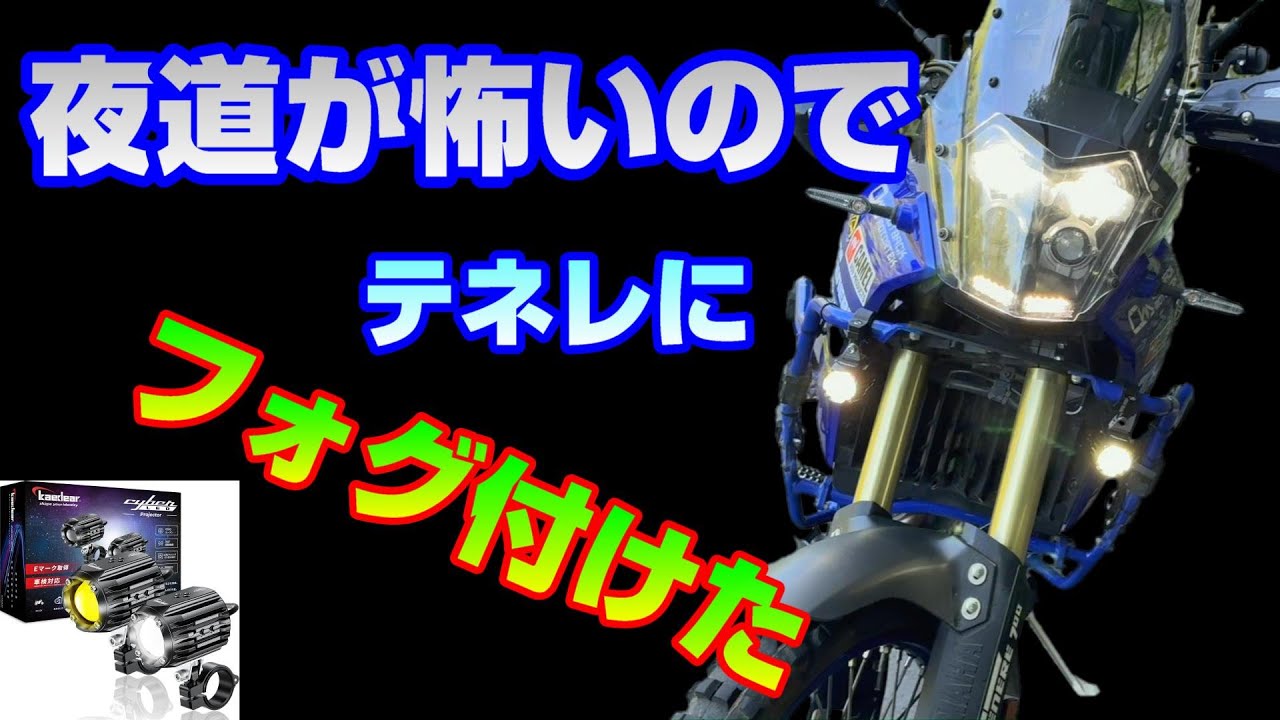 夜道が怖いのでテネレにフォグ付けた