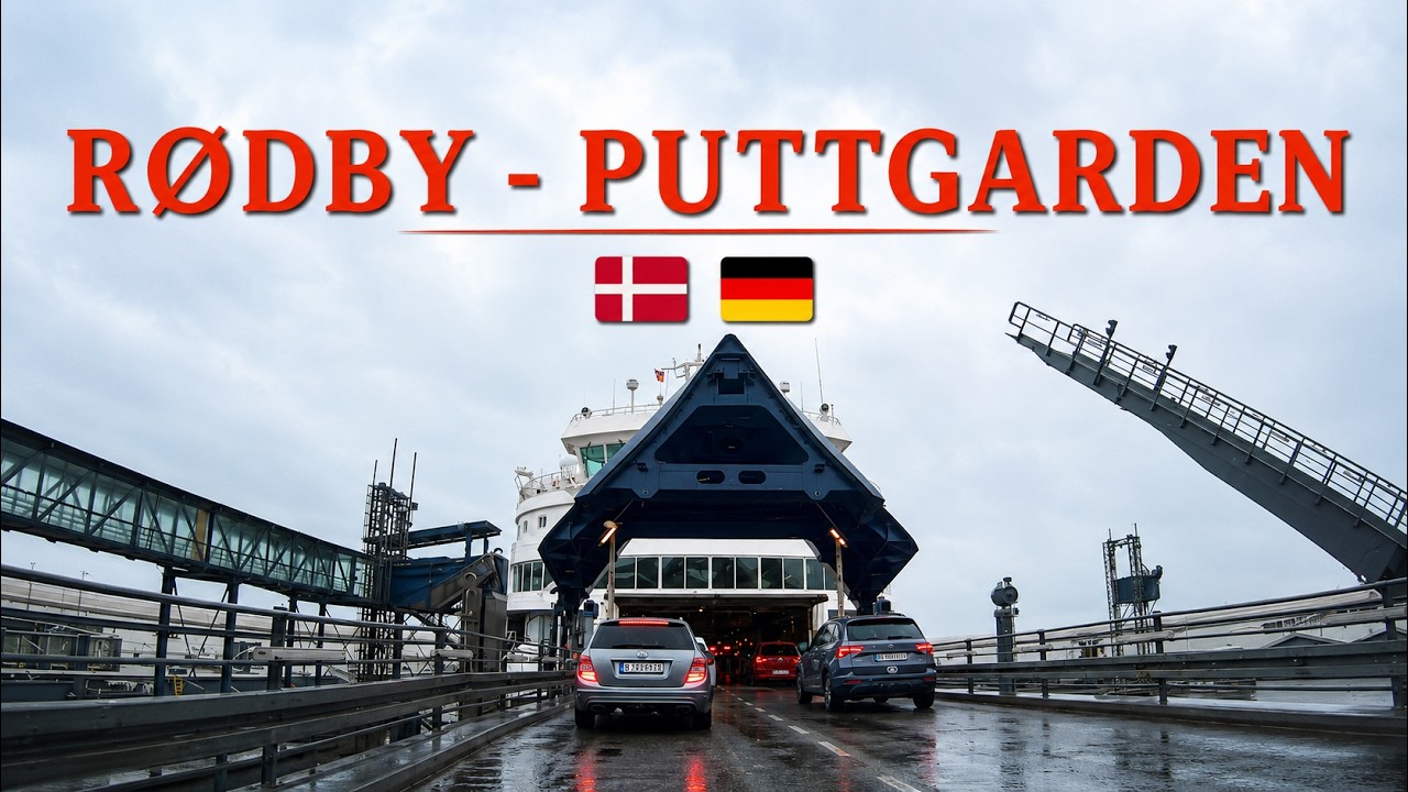Taking the Scandlines ferry from Denmark to Germany / Rødby - Puttgarden