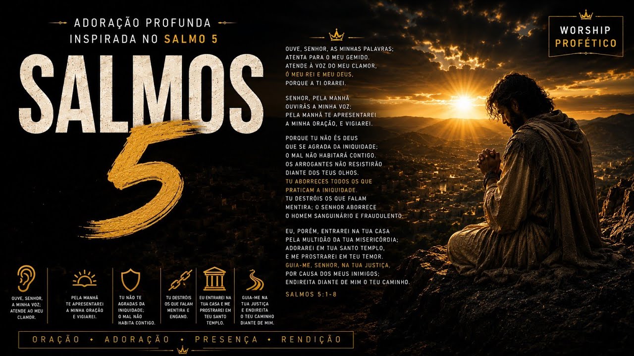 Salmo 5 | Projeto Salmos — Adoração Profunda (Híbrido)