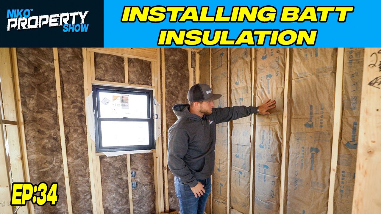 Installing Insulation | Batt Fiberglass Insulation | Building A $350,000 Custom House | EP 34
