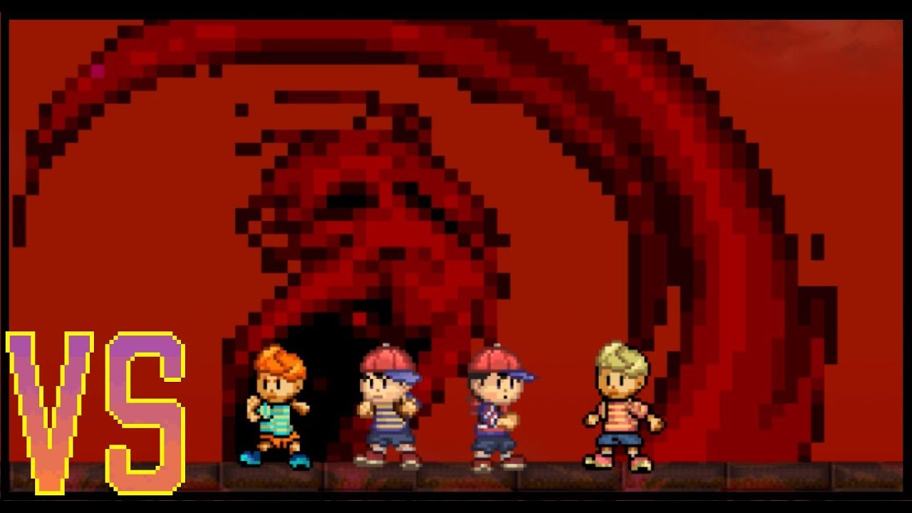 (2000 Sub Special) Ness, Ninten, Lucas, and Claus VS Giygas Part 1/3 (What if Scenario)