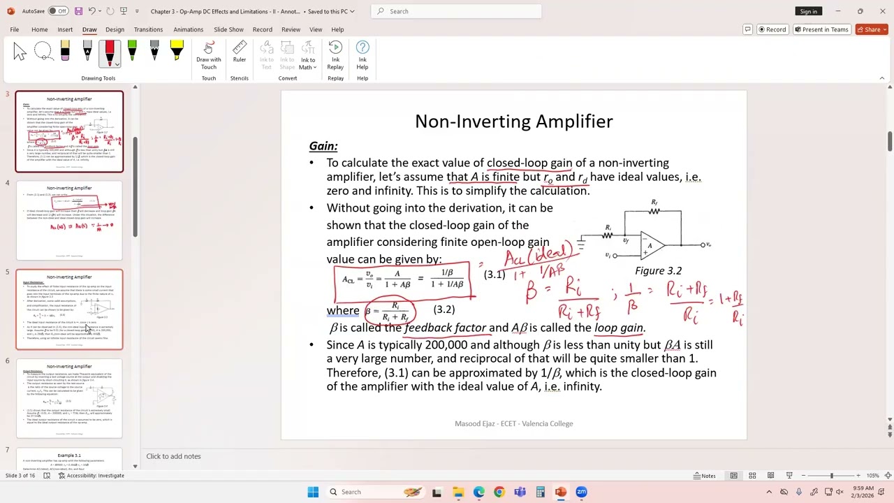 EET4158C - Linear Integrated Circuits - Chapter 3 - Op Amp DC Effects and Limitations