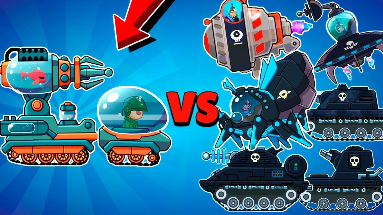 EPIC TANK EXPERIMENT TESLA VS ALL BOSSES in Hills of Steel.Tank Boss Battle