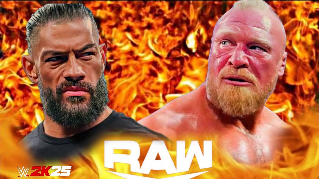 Roman Reigns vs Brock Lesnar Wwe Raw 27 Jan 2026 WWE2k25 - PS5 4K Game Play