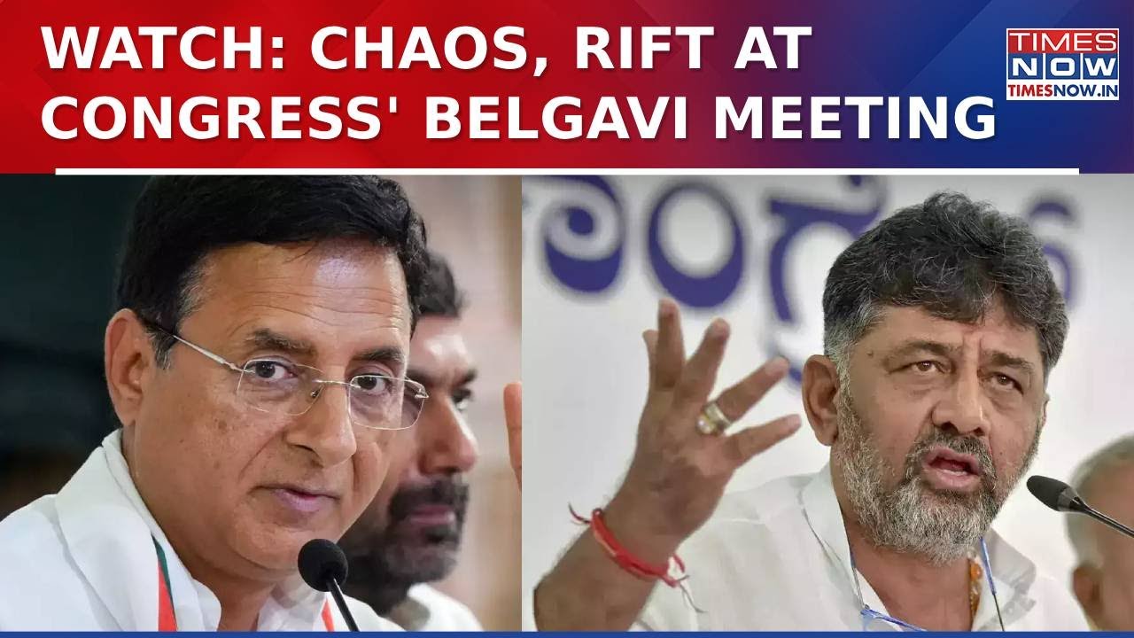 Karnataka Congress Govt 'Implosion': Rift Wide Open In CWC Party Meeting In Belagavi, Chaos Erupts