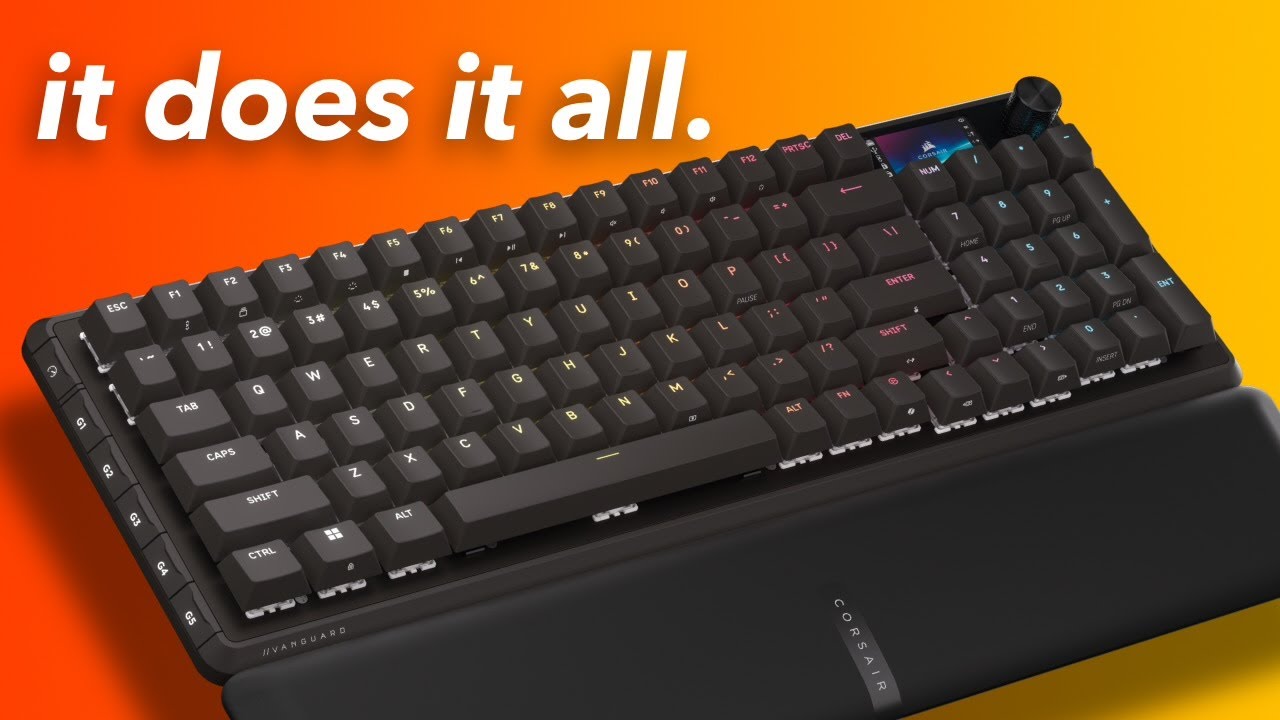 Эта новая игровая клавиатура умеет всё! Обзор Corsair Vanguard 96 Pro