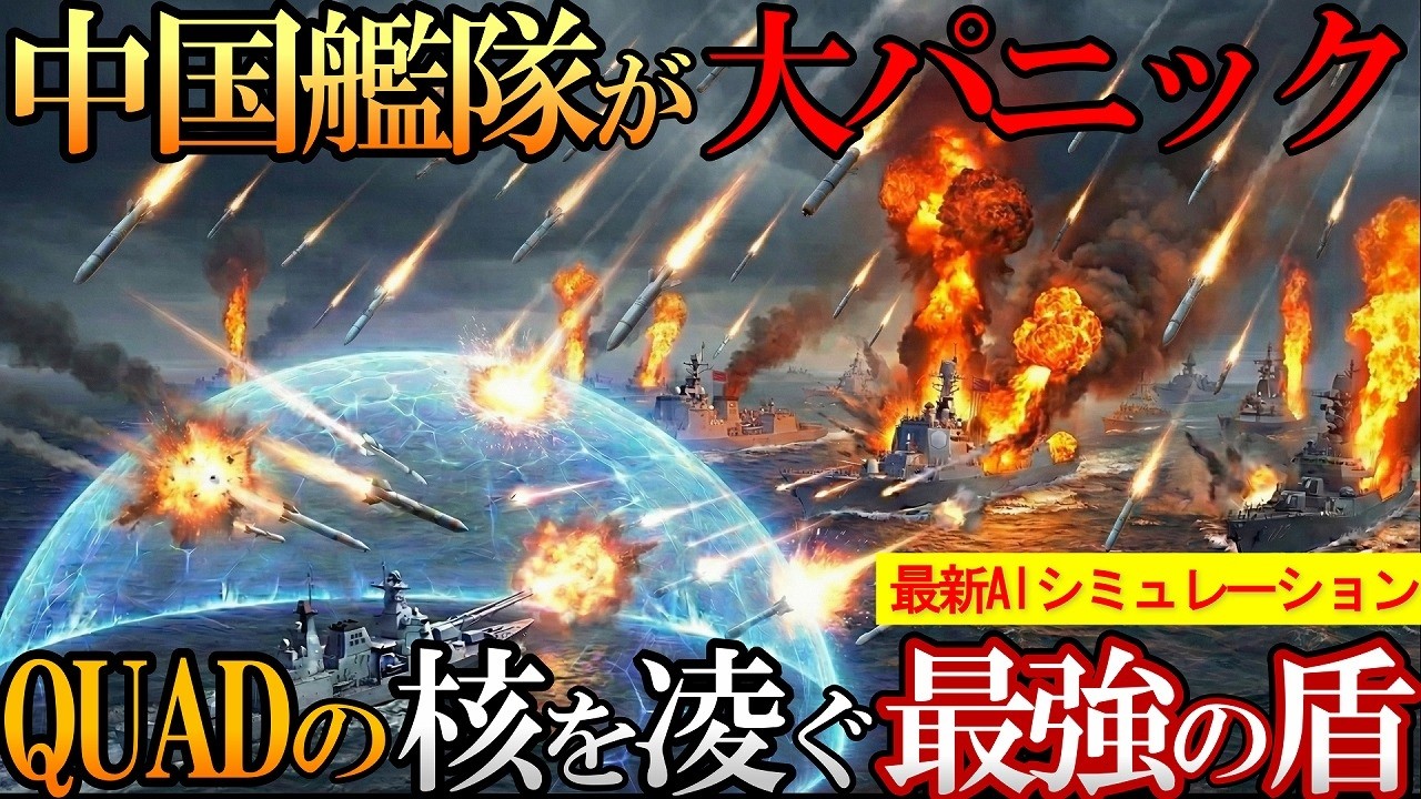 【日本の最強兵器】中国艦隊がQUADを奇襲！もしもシーレーンが封鎖されたら？フィリピン海で大逆襲！日本の最強兵器がQUADを変える！【最新AIシミュレーション】