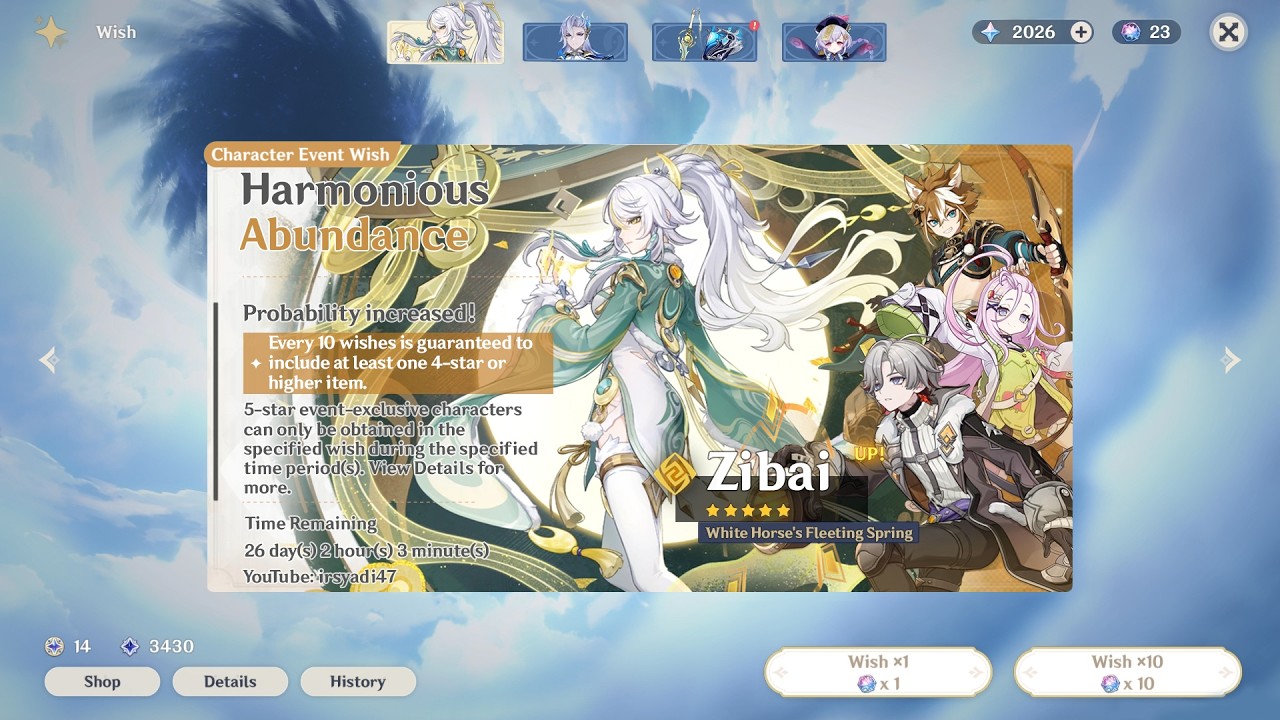 Someone Has Already Pull Zibai Banner Before Release | Genshin Impact