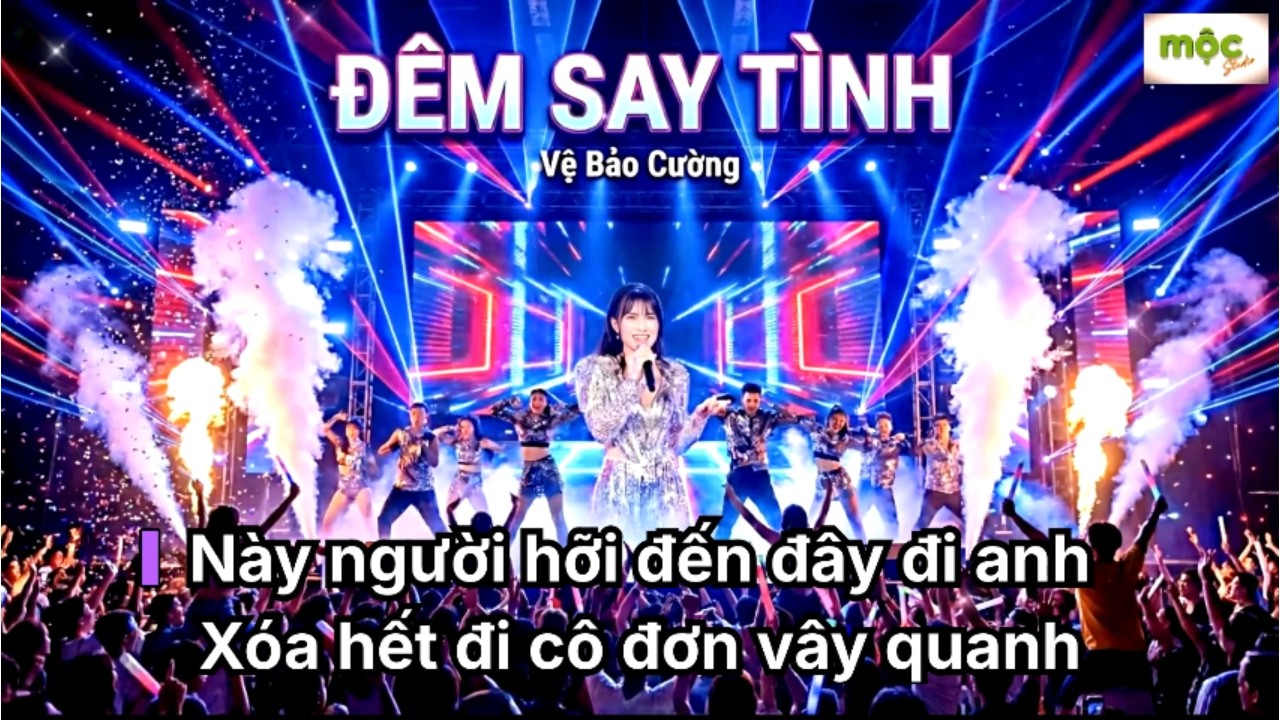 [Karaoke tone nữ] | ĐÊM SAY TÌNH Remix | Vệ Bảo Cường | Nhạc trẻ remix sôi động hay mới nhất