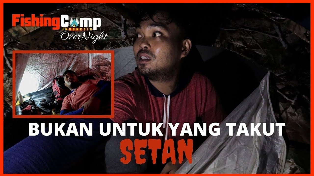 FISHING CAMP INDONESIA SOLO OVERNIGHT || DITEROR HUJAN DERAS SEMALAMAN DAN HANYA SENDIRI