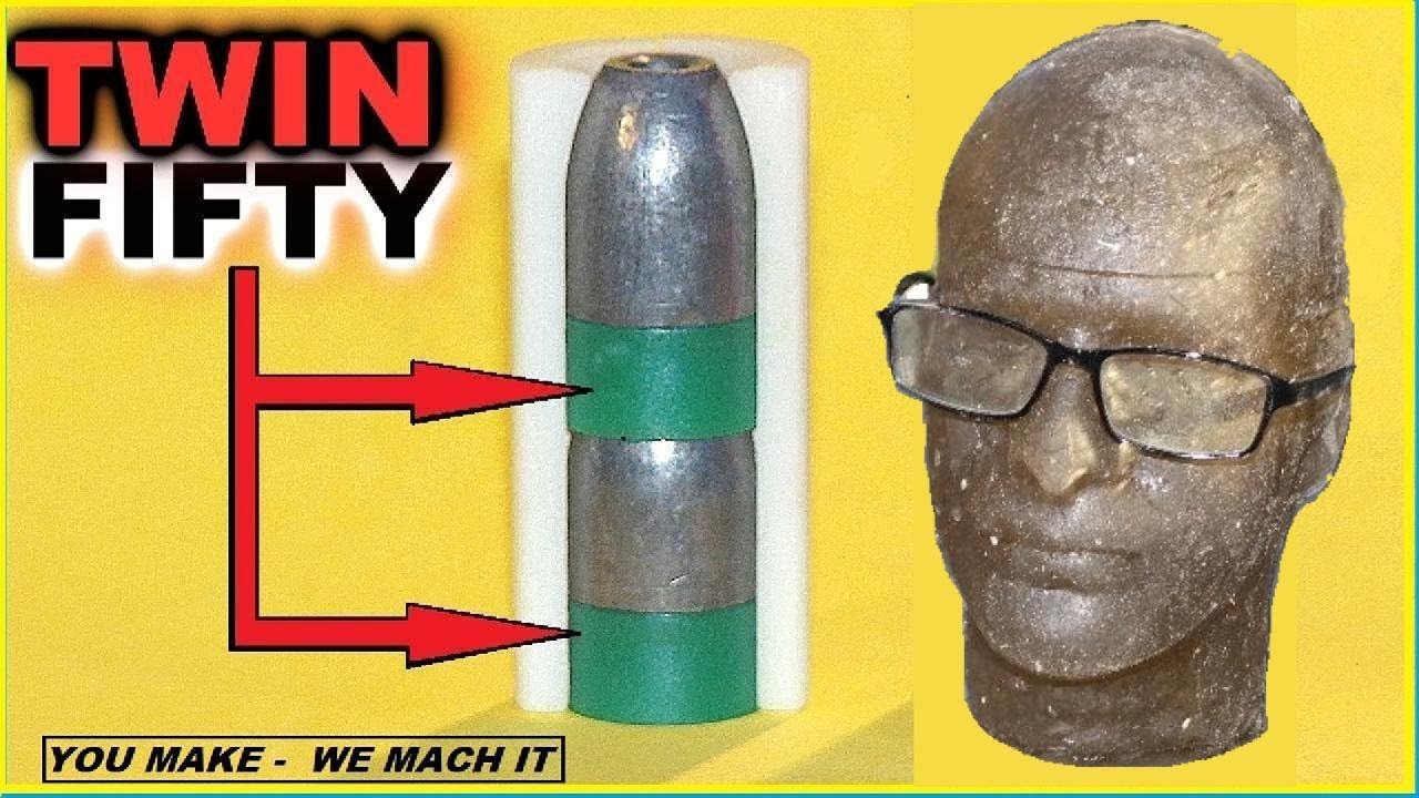 The TWIN-FIFTY 12ga. Shotgun Sabot Round - IMPRESSIVE Results