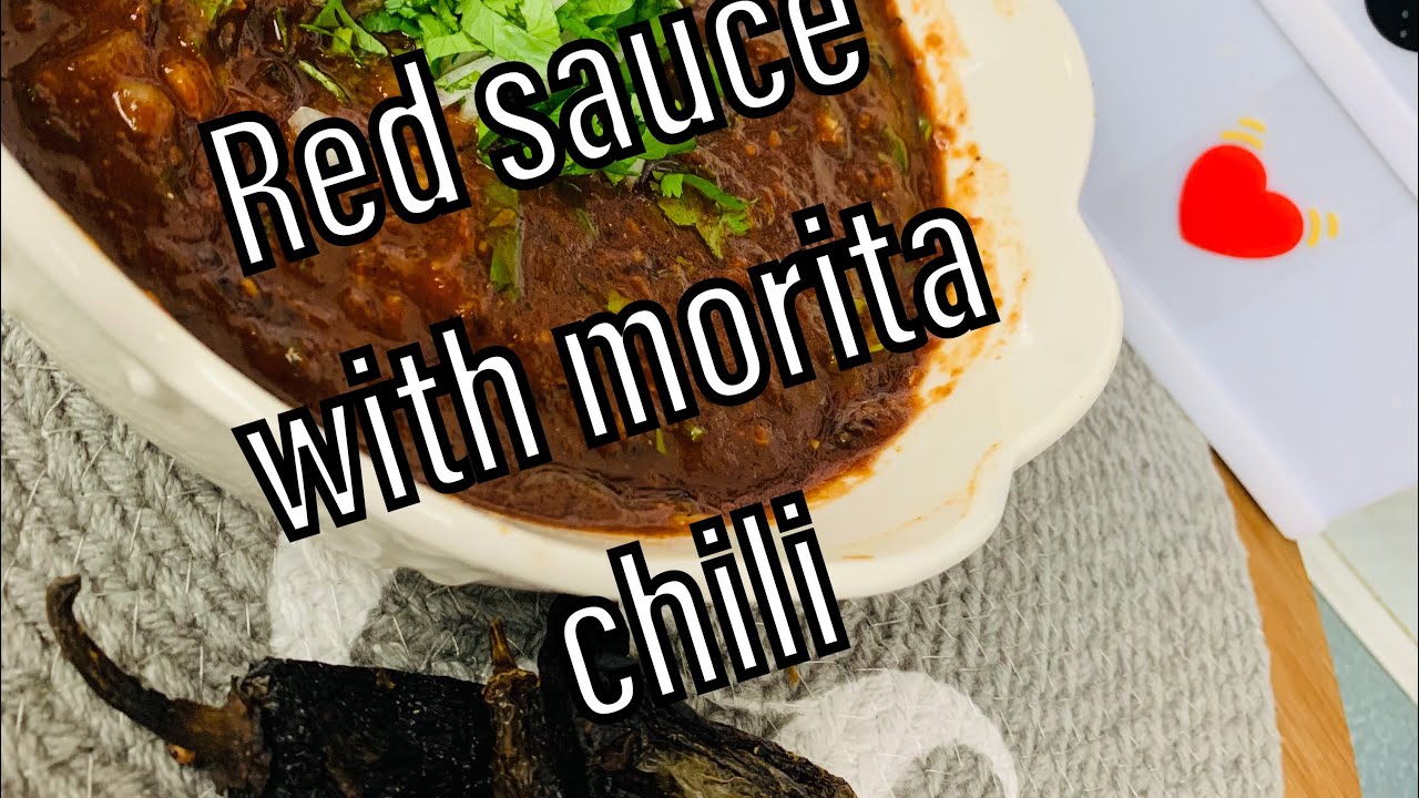 Red sauce with morita chili 🌶 ( salsa roja con chile morita )