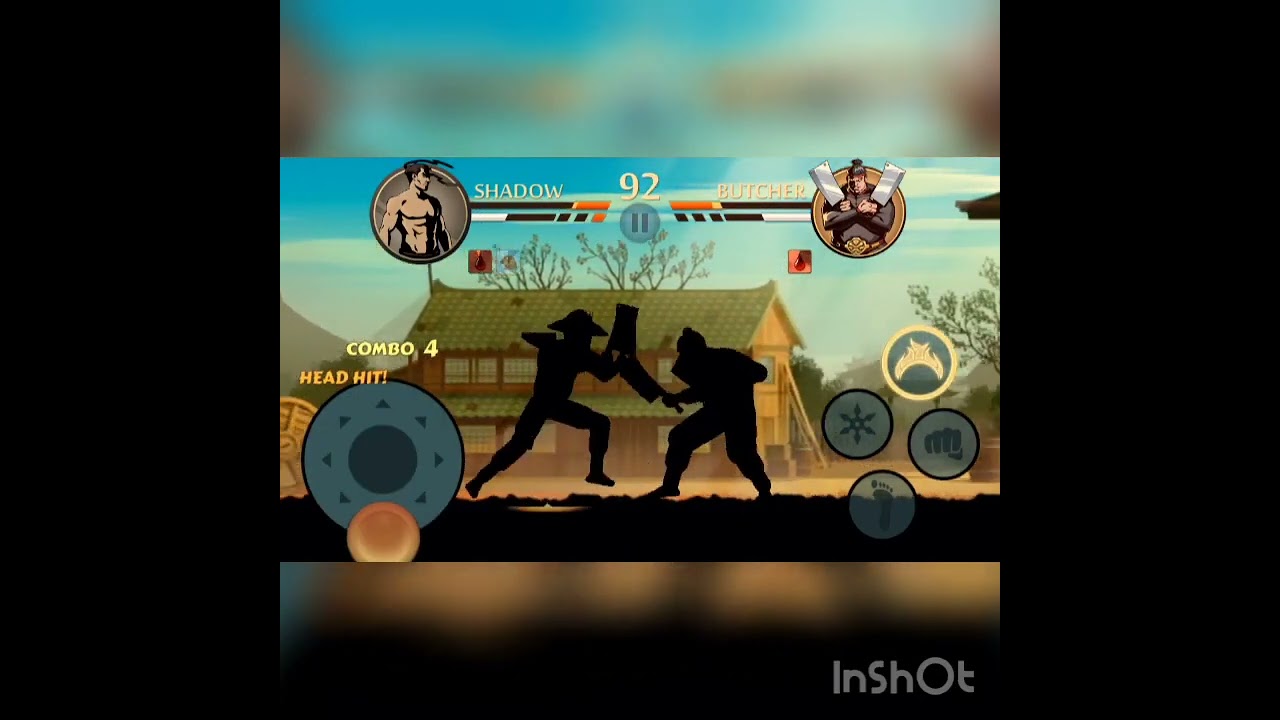 Shadow Fight 2 - Trolling Butcher using his own weapon