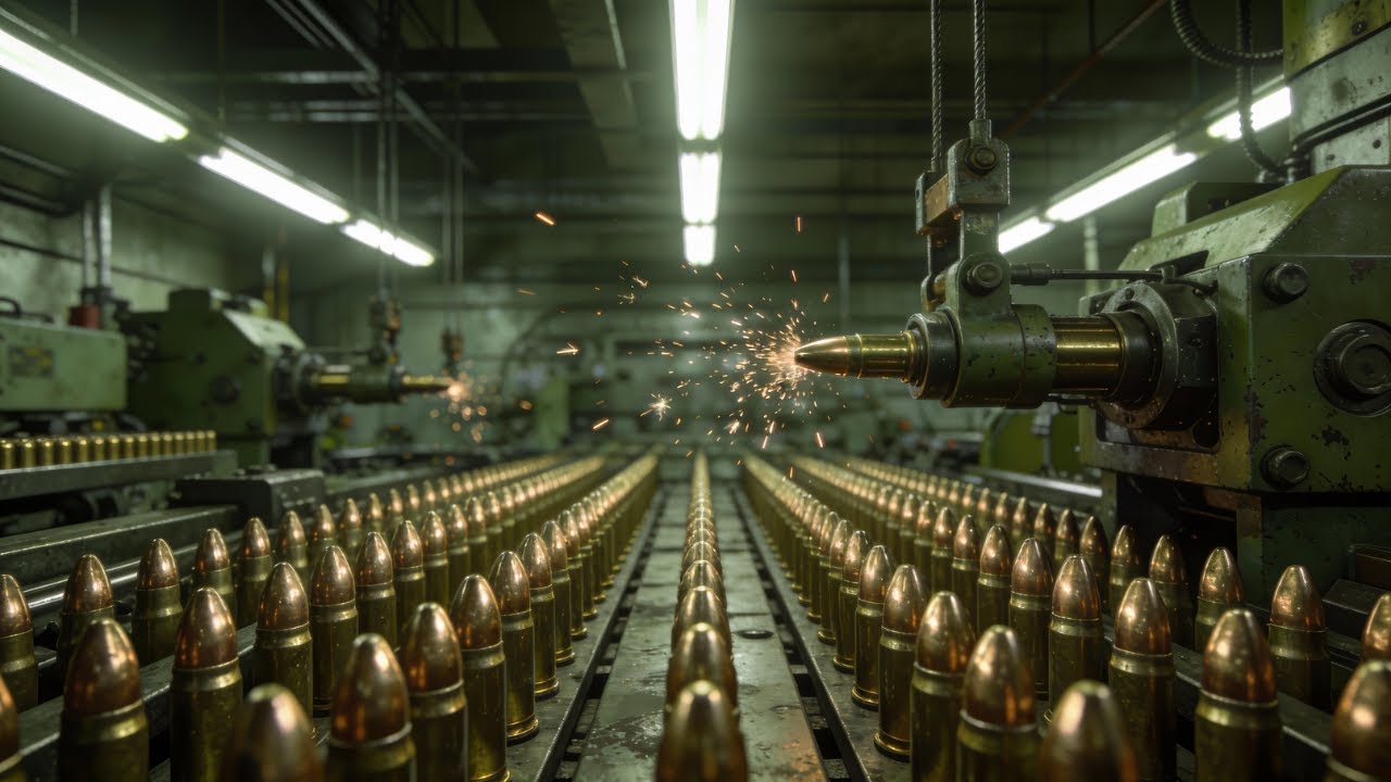 Inside the Ammunition Factory: How Millions of Bullets Are Made for War