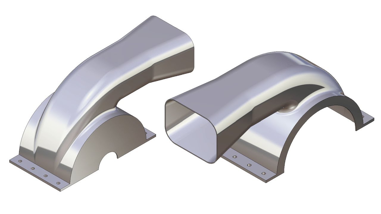 Duct 3D model in CATIA V5