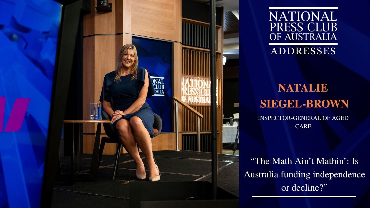 IN FULL: Natalie Siegel-Brown Addresses the National Press Club of Australia