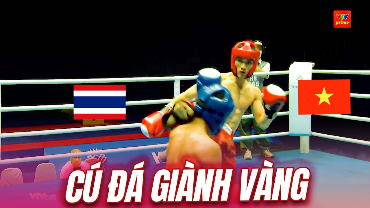 Cú đá CHÂN CAO NGANG CỔ đối thủ cực hiểm của Quang Huy giúp anh giành HCV