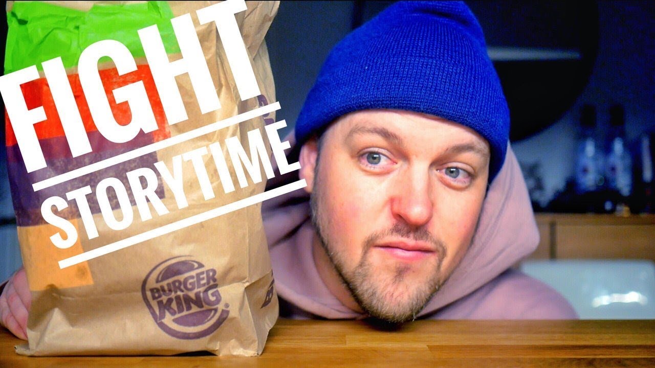 BURGER KING WHOPPER & POUTINE MUKBANG - FIGHT STORYTIME
