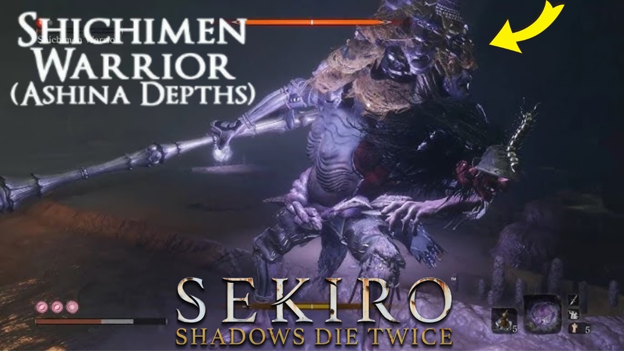 Sekiro – Shichimen Warrior Terror Boss Fight (Ashina Depths)