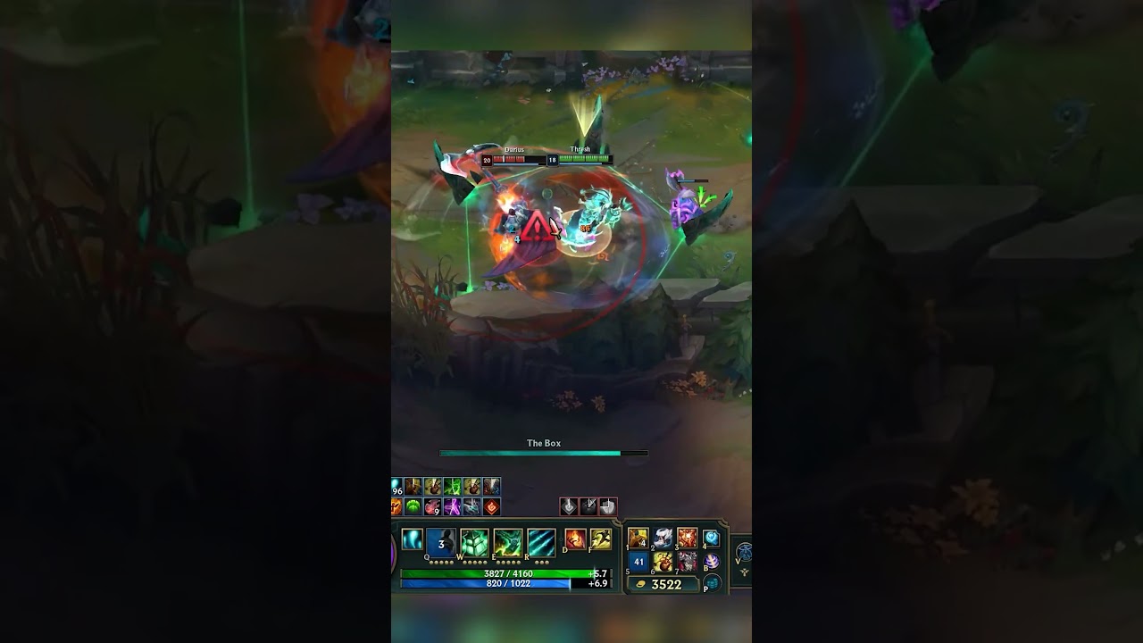 Thresh Vs Darius, Hook After Hook | Great Fight! #leagueoflegends #thresh #shorts