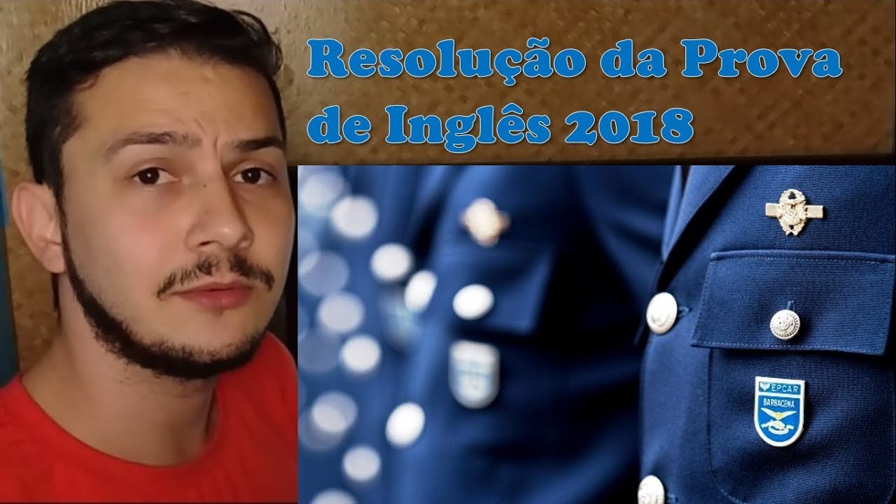 Correção Prova Inglês EPCAr 2018 | Teacher Rafael