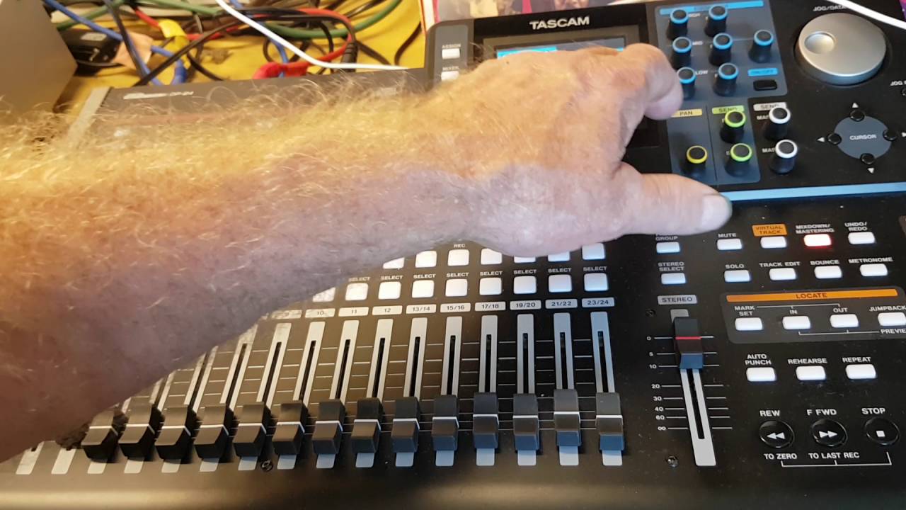 tascam dp24 recordern Master brennen in deutsch teil 1