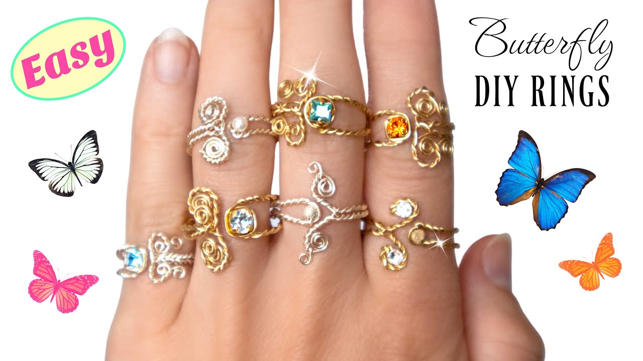 DIY Butterfly Rings 🦋 EASY DIY Rings Anyone Can Make...