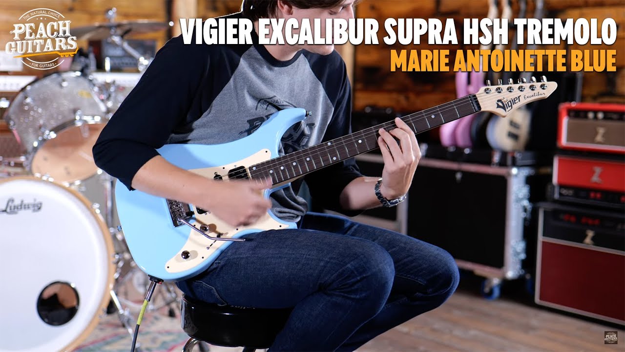No Talking...Just Tones | Vigier Excalibur Supra HSH Tremolo - Marie Antoinette Blue