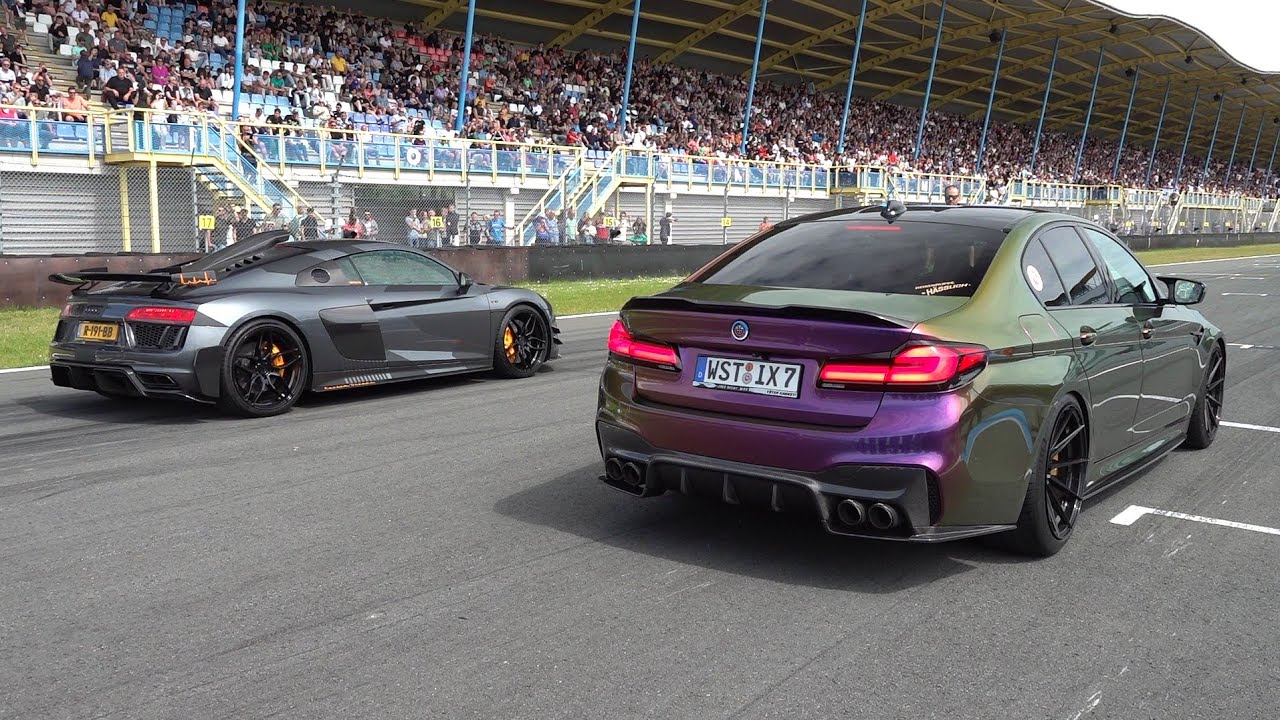Modified Cars Drag Racing - M5 F90 Competition vs Plaid vs R8 V10 vs GLS63 AMG vs 700HP M140i vs RS6