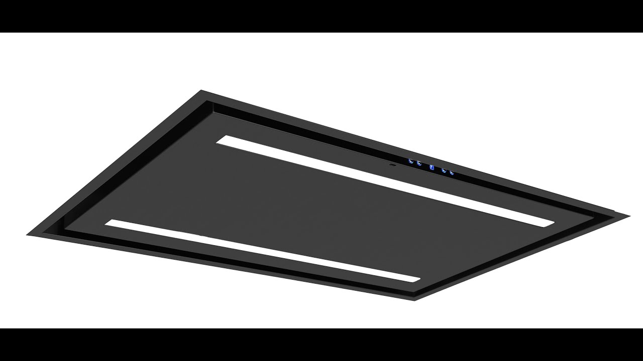 Luxair Celux Black Ceiling Cooker Hood 90cm x 60cm