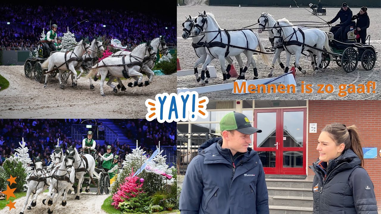 Op bezoek bij wereldkampioen vierspan Bram Chardon!😱🤩✰vlog 266✰ | Kristy Snepvangers |