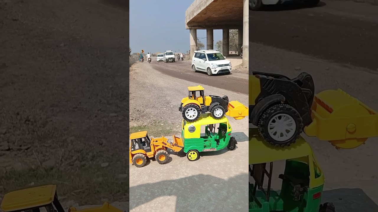 Ekta Rc tractor and 1 Ta Remote wala Auto Rickshaw Unboxing 😛